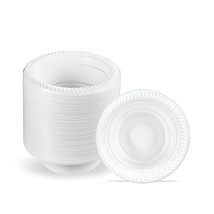 PLASTICPRO 400 PCS White Plastic Round 9 Inch Plastic Plates Premium Quality Lig - $39.99+