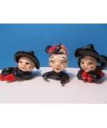 Vintage Ceramic Anthropomorphic Lady Bugs Insects Salt &amp; Pepper Shakers ... - $18.50