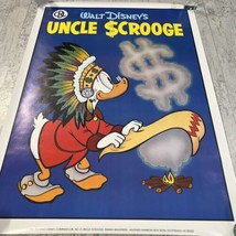 Disney Comics Uncle Scrooge Poster Fanning The Fire 1986 CBL Art Carl Barks Vtg - £18.69 GBP