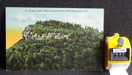 STD Vintage Famous Indian Head Franconia Notch White Mountains New Hampshire Unp - £1.18 GBP