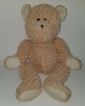 Goffa Big Tan Teddy Bear Plush 15&quot; Sitting SOFT Stuffed Animal Toy Lovey 2010 - £19.83 GBP