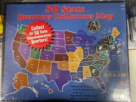United State 50 Commemorative Quarters Collectors Map New Sealed - $9.49