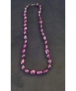 Purple Freshwater Pearl Necklace  - £11.93 GBP