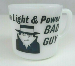 Vtg Anchor Hocking I&#39;m A Light &amp; Power Bad Guy I Had A Bad Idea Coffee C... - £22.85 GBP