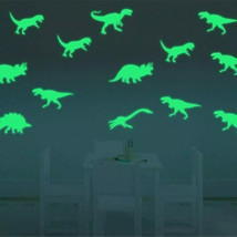 Glow in the Dark Night Dinosaurs Stickers Kids Room Wall Art Fun Decorat... - £8.70 GBP