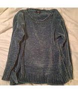 Jones New York Signature Green Knit Sweater Women&#39;s Large Pullover Soft - $12.00