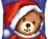 Vervaco Cross Stitch Cushion Kit Reindeer with a Red Scarf 16&quot; x 16&quot; - £17.23 GBP+