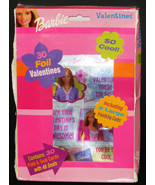 BARBIE - 2003 Valentines Unopened 30 Foil &amp; Seal Cards with 48 Seals - £11.80 GBP