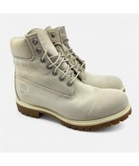 Timberland 6in Premium Fabric Light Beige Gum Mens Size 9 Athletic Sneaker - $109.57 CAD
