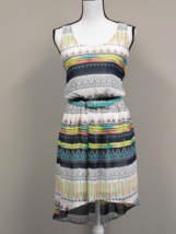 Charlotte Russe Belted High Low  Sleeveless Dress with Aztec Pattern  Si... - $17.81