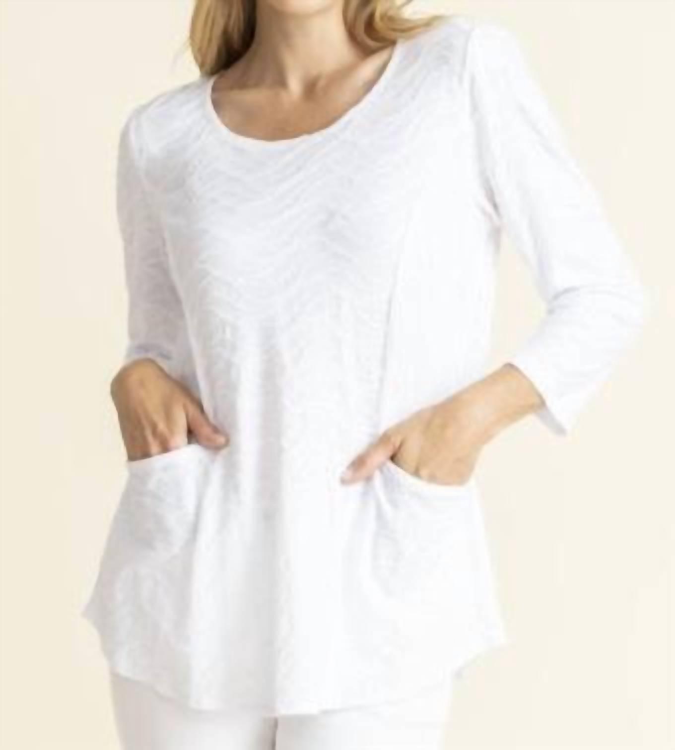 Habitat Women&#39;s Cascade Cotton Pocket Tunic White - $48.00