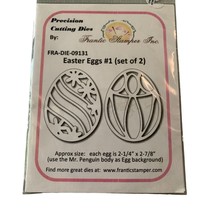 Frantic Stamper Precision Cutting Dies Easter Eggs #1 Set of 2 - New - £9.92 GBP