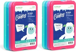 Cool Coolers By Fit + Fresh, Reusable &amp; Long-Lasting Xl Slim Ice, Multic... - $31.99