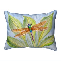 Betsy Drake Dragonfly Small Indoor Outdoor Pillow 11x14 - £39.56 GBP