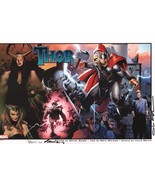 Thor Loki Comic Art Print SIGNED X3 Olivier Coipel Mark Morales and Laur... - $81.22 CAD