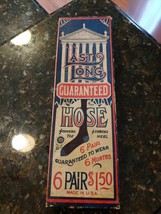 Vtg Last Long Guaranteed Hose Hosiery Original Box Only Early 1900s Coll... - £150.68 GBP