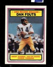 1983 Topps #3 Dan Fouts Nm Chargers Rb Hof *X101788 - £2.68 GBP