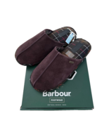 Barbour Luxury Brown Tartan Foley Suede Indoor Slippers ( 9 ) - $162.77 CAD