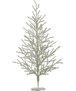 40&quot; Antique Silver Tinsel Christmas Tree – 3.3 Ft Tabletop Pine Tree Hol... - $151.92 CAD