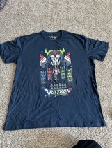 Voltron Shirt Legendary Defender 8-Bit Loot Crate Men&#39;s Dark Blue Graphi... - £11.19 GBP