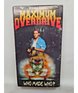 Stephen King&#39;s Maximum Overdrive (VHS, 1996) Who Made Who? - $18.95