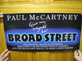 Paul McCartney Poster The Beatles Give My Regards To Broad Street Soundtrack - £66.98 GBP