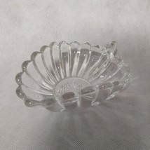 Heisey Crystolite Handled Tricorne Jelly Clear Ribbed Spiderweb - £14.90 GBP