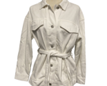 Banana Republic White Denim Jacket With Waist Tie, Women&#39;s Size XS - $18.99