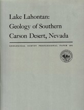 Lake Lahontan: Geology of Southern Carson Desert, Nevada by R. B. Morrison - £30.47 GBP