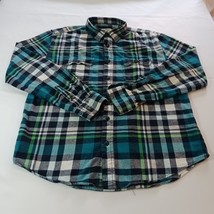 Aeropostale Original Quality multicolor Plaid Button Up Flannel Men&#39;s Sh... - $13.85