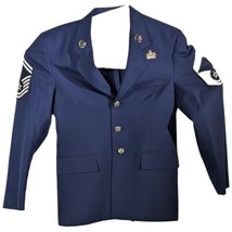 US Air Force Blazer Jacket Blue Coat SMS E-8 Tie USAF 38S Pins 8405-01-3... - $197.85
