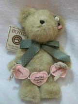 Boyd Bear Sister Hearts with tags - &quot;Sissy Bearhugs&quot; 8&quot; Retired  - $18.69