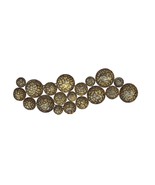 Handmade Metal Rustic Gold Wall Hanging Art Deco Craters Home Decor Wall... - $231.61 CAD