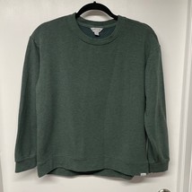 Orvis Classic Collection Womens Olive Green Cropped Pullover Sweatshirt Small - £20.13 GBP