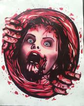 Bloody Horror-Psycho Victim Toilet Cover Sticker-Halloween Bathroom Decoration - £5.45 GBP