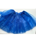 Royal Blue Tutu Skirt Medium Size with Headband and Blue Beaded Necklace - $13.56 CAD