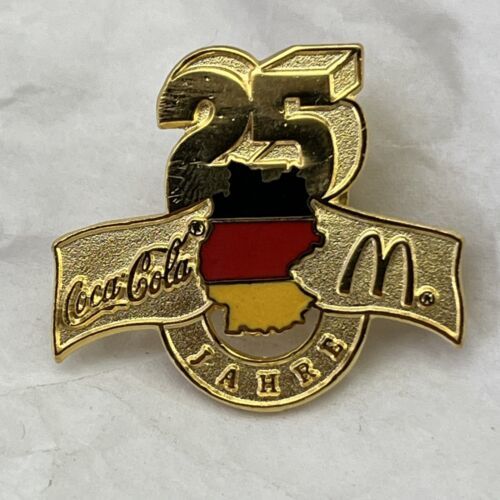 McDonald’s Coca-Cola Germany Corporation Company Advertisement Lapel Hat Pin - $11.95
