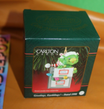 Carlton Cards Little Treasures Greetings, Earthlings! 1998 Christmas Orn... - £14.20 GBP