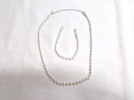 ITALY 925 Sterling 16 Inch + 3&quot; Ext 5mm Ball Chain Necklace &amp; 7&quot; Bracele... - $75.00