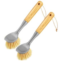 Dish Scrub Brush For Cleaning Kitchen - Dish Brush With Handle, Dish Scrubbing B - £9.10 GBP