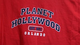 Planet Hollywood Orlando Red T-shirt Large DW1 - $9.89