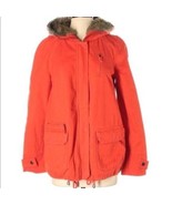 Anthropologie Daughters Of The Liberation Hooded Orange Coat Size Small - $1,238.69 MXN