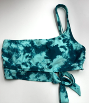Salt + Cove Swimsuit Top Blue Tie-Dye One-Shoulder Womens size S - £4.79 GBP