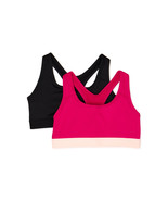 Athletic Works Girls Racerback Sports Bra, 2 Pack, Pink/Black Size 34 - $291.96 MXN