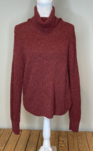 abound women’s pullover turtleneck sweater Size M Brick C2 - £9.03 GBP