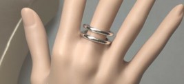 Tiffany &amp; Co Cross Over X Double Band Size 6.5 Ring Sterling Silver .925 - $356.39