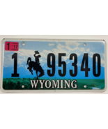2017 WYOMING Rodeo Cowboy Horse License Plate 1 95340 - $23.06 CAD