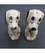 Puppy Dog Salt and Pepper Shakers Sad Eyes Stoppers Included Marked Japan 2" - $44.55