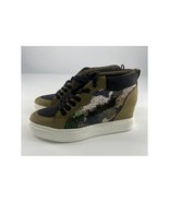 Mix No 6 Wedge Shoes Womens Size 8 M Forest Green Sequins Camo Y2K Minim... - €20,89 EUR