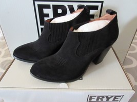 NIB FRYE Ilana Shootie in Black Suede Leather Slip-On Bootie Boots 7.5 $278 - £85.63 GBP